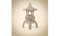 Solar Pagoda Lantern Automatic Dusk to Dawn Chinese-Style Pavilion Lantern Water Resistant Tranquil Pagoda Light for Patio