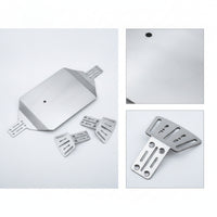 RC Chassis Guard Plate Rust Resistant Chassis Guard Plate with Brackets for Custom Setups