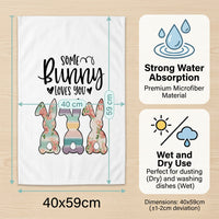 Easter Kitchen Towels Absorbent Dish Towels Spring Decoration Hand Towels Cleaning Cloth for Home Cooking