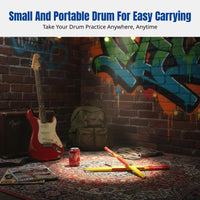 Mute Bass Drum Practice Pad, Quiet Foot Pedal, Portable Bass Drum, Drum Kit, Home Practice Set