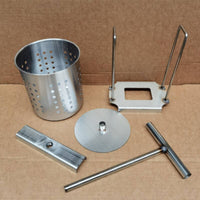 High Juice Yield Manual Screw Press Easy to Operate Stainless Steel Fruit Juicer Multi-Purpose Kitchen Tool for Homebrewers