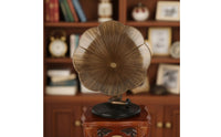 Dollhouse Gramophone Desktop Decoration Mini Gramophone Ornamental Display Vintage Phonograph for Study