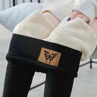 Women's Fleece Lined Thermal Leggings High Waist Slim Fit Winter Warm Pants