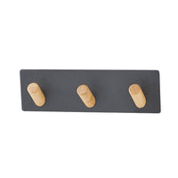 Magnetic Key and Coat Hook Rack for Wall or Door Mounting, Entryway Organizer