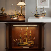 DIY Wooden Ship Model Kit Historical Sailing Ship Model Kit Detailed Authentic for Hobbyists