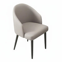 Nordic Aesthetic Upholstered Dining Armchair Modern Minimalist Upholstered Armchair Ergonomic Design Household Furniture Thick Padding for Homeowners, Restaurant Owners, Hotel Managers, Cafe, Living Room, Kitchen, Bedroom