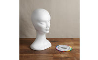 2 Pieces Multi-Size Set Cosplay Head Model Lightweight Foam Mannequin Head Easy to Use Durable for Cosplayers, Hair Stylists, Salon
