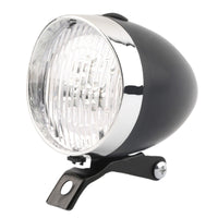 Retro Cycle Headlight Chrome Bike Headlight Easy to Install for City Commuting