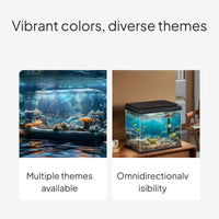 3D/5D Aquarium Background Sticker, Self-Adhesive Wallpaper