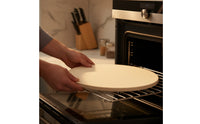 High-Temperature Pizza Stone Even Cooking Cordierite Pizza Stone Flat for Gas Grill