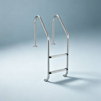 Stainless Steel Pool Ladder Non-Slip Pool Ladder with Handrails Installation without Holes for Homeowners, in-Ground Pools
