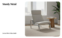 Minimalist & look circular Frame Armchair High rearrest Lounge Chair Designer Inspired Indoor Seating Modern visual appeal for Interior Designers, Design aficionados, Living Room, Showroom, Apartment, Bedroom