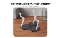 1/144 Scale Model Stand Dynamic Posing Mecha Model Action Base Wide Compatibility Mecha Model Display Stand for Hobbyists, Diorama Building, Bookshelf