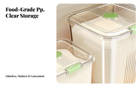 Flour Storage Bin Water-Resistant-Resistant Rice Storage Container Includes Measuring Cup Airtight Grain Bucket for Kitchen