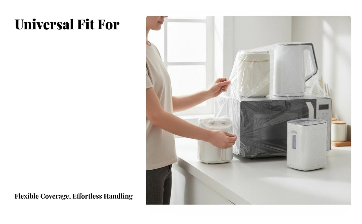 Appliance Cover Dustproof Clear Appliance Cover Thickened Material Dust Protector for Homeowners, Renters, Storage, Moving