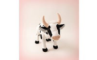 Cow Stuffed Animal Toy Standing Stuffed Cow Realistic Lifelike for Children, Playroom, Preschool