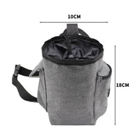 Cylindrical Chalk Bag with Pockets Drawstring Chalk Bag with Pockets Zippered for Climbing