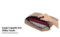 Large Capacity Combination Lock Document Bag Professional Grade A4 Document Security Bag Long-Lasting for Accountants, Travelers, Transport