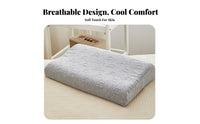 Knitted Cotton Cover Beauty Bed Pillow Ergonomic Support Massage Table Headrest Skin-Friendly for Beauticians, Shampoo Station, Home, Office