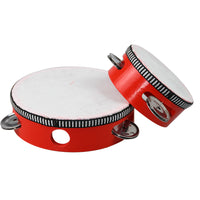 Handheld Tambourine for Kids, Orff Musical Instrument for Kindergarten Dance and Performance