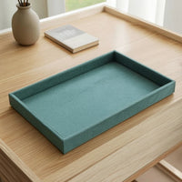 Rectangular Velvet Jewelry Tray Shallow Jewelry Organizer Tray Open-Top Soft for Drawer, Dresser, Vanity