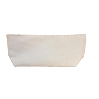Simple Japanese Style Canvas Pencil Case for Students - Solid Color Stationery Pouch for Middle School, High School, and Elementary School