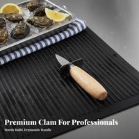 Bivalve Shucking Heavy Duty Bivalve Non-Slip Grip Scallop Prying Tool for Seafood Lovers, Chefs, Seafood Bar, Dinner Parties, Outdoor Gatherings