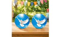 2 Pieces Double-Layer Tambourine Water-Resistant Wooden Hand Tambourine Easy Playing Percussion Instrument for Beginners, Students, Classroom