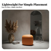 Nordic design Pebble-Shaped Pouf Irregular Shape Upholstered Seat Multi-Functional Indoor Seating adaptable Use for Interior Designers, Business Owners, Reception Area, Office Lounge, Entryway, Living Room