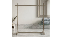 Heavy Duty Freestanding Garment Rack Sturdy Stainless Steel Garment Rack Simple Furniture Practical for Boutiques, Streamers, Bedroom, Closet