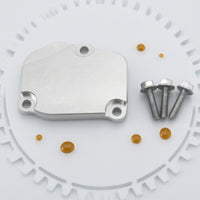 Timing Chain Tensioner Cover Plate Billet Aluminum Tensioner Cover Plate with Screws Engine Part Accurate-Fit Machined