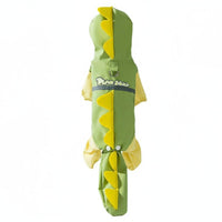Dirt Resistant Dinosaur Dog Rain Suit Full Body Dog Raincoat Pet Apparel for Small Dogs, Rainy Day, Outdoor Walking, Travel