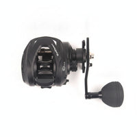 Star Drag Black Baitcasting Reel T-Shaped Line Outlet Saltwater Baitcaster Foam Grip Deep Spool Reel Compact