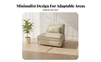 Space-Saving Armless Futon Bed Foldable Design Sleeper Sofa Multi-Functional transformable Couch two-in-versatileUse for Apartment Dwellers, Homeowners, Office Workers, Living Room