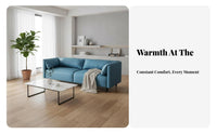 Compact Design 2-Seater Minimalist Sofa Easy to Clean Material Soft 2-Seater Couch Scratch-Resistant Living Room Furniture High-Density Foam Cushion for Apartment Dwellers, Homeowners, Young Adults, Studio, Bedroom, Reception Area, Office