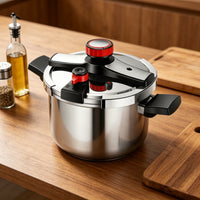 Stovetop Pressure Pot Gas and Induction Compatible Stainless Steel Stovetop Pressure Pot Pressure-Resistant-Resistant Stainless Steel Cooking Pot