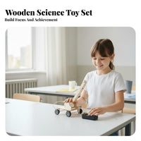 Educational DIY Paddle Wheel Boat Hands-On Learning Paddle Wheel Boat Toy Develops Scientific Thinking for Students, Kids 6+, Workshop, Home