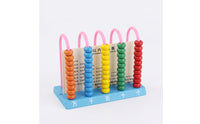 Wooden Abacus Educational Wooden Bead Abacus Bead Counting Toy Colorful Hands-on for Preschoolers, Preschool, Classroom