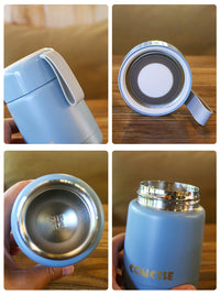Portable 304 Stainless Steel Insulated Food Jar with Rope Handle, Wide Mouth