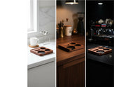 Espresso Organizer with Slots Slim for Kitchen Countertop, Baristas