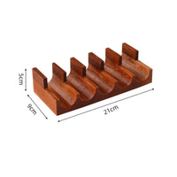 Temaki Hand Roll Holder U-Shaped Hand Roll Holder Sushi Stand with Slots Food-Safe Platter Eco-Friendly for Home Chefs