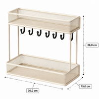 Narrow Hallway Shelf Shoe Rack, Key Rack Wardrobe for Entrance Area, Modern Minimalist Sideboard with Wooden Shelf, Metal Frame