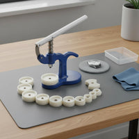 Watch Case Press Includes 12 Dies Watch Press Tool Vertical Pressure Design for Watchmakers, Hobbyists, Repair Shop, Home Workshop