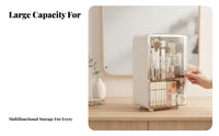 Desktop Vanity Case with Drawers Transparent Lid Makeup holder long-lasting for Adults