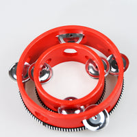 Handheld Tambourine for Kids, Orff Musical Instrument for Kindergarten Dance and Performance