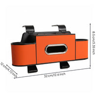 Car Backseat Storage Organizer Multifunction Back Organizer Multifunctional Automotive Tissue Dispenser Holder for Road Trip