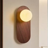 Globe Wall Lamp Three-Tone Sconce with Globe Shade Decorative for Hallway