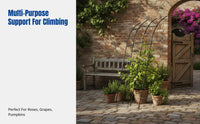 Climbing Trellis, Half-Side Arch, No-Drill, Slant Leaning, Villa Courtyard Balcony, Multi-Functional Flower Rack