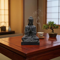 Seated Buddha Figurine Decorative Display Meditation Buddha Figurine Sturdy