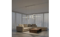 Modern Ceiling Lamp Full Modern Flush Mount Overhead Light Energy Saving Rectangular Flush Mount Light for Whole House, Living Room